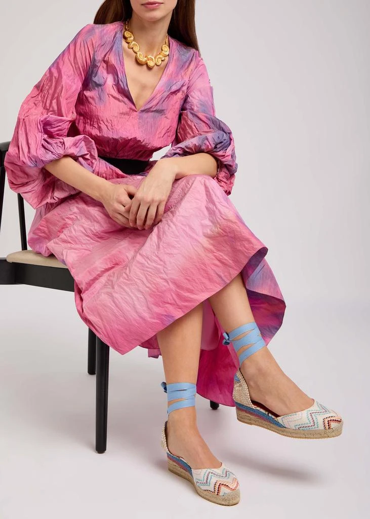 Missoni Eva 30 zigzag canvas wedge espadrilles 5