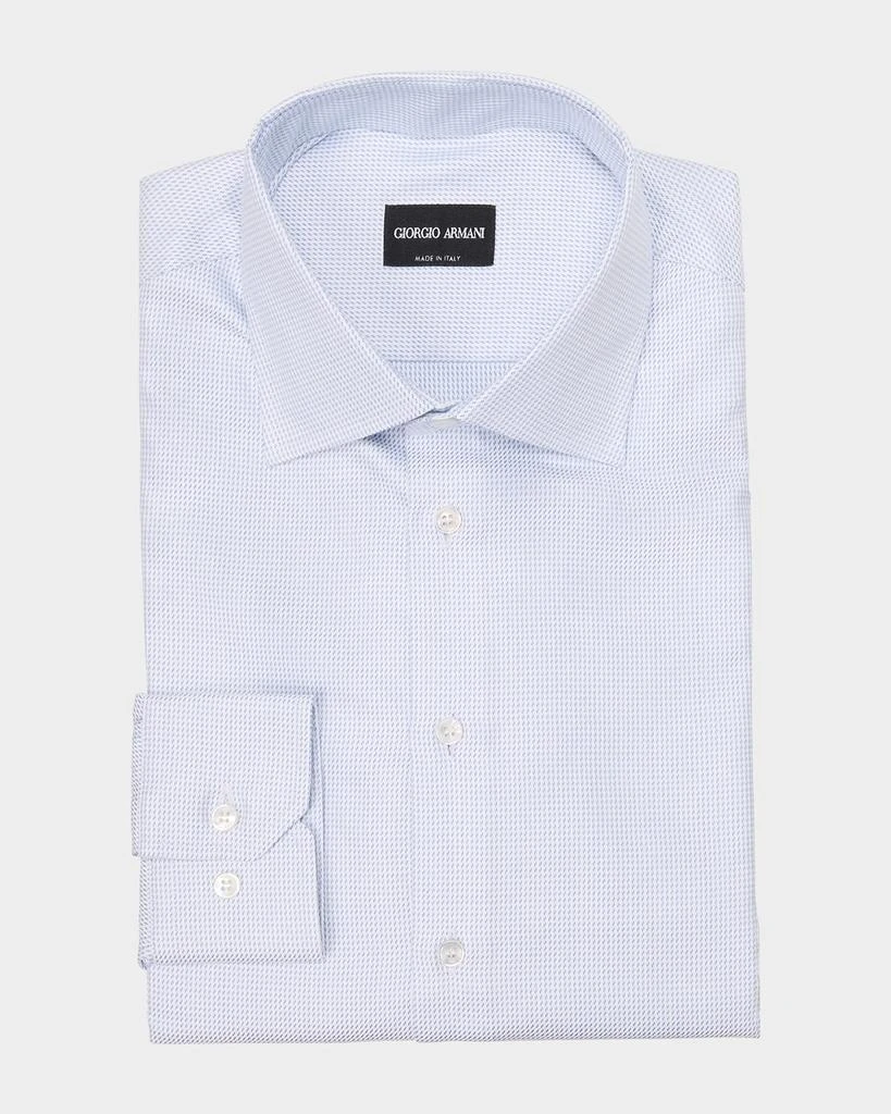 Giorgio Armani Men's Cotton Basketweave Dress Shirt 1