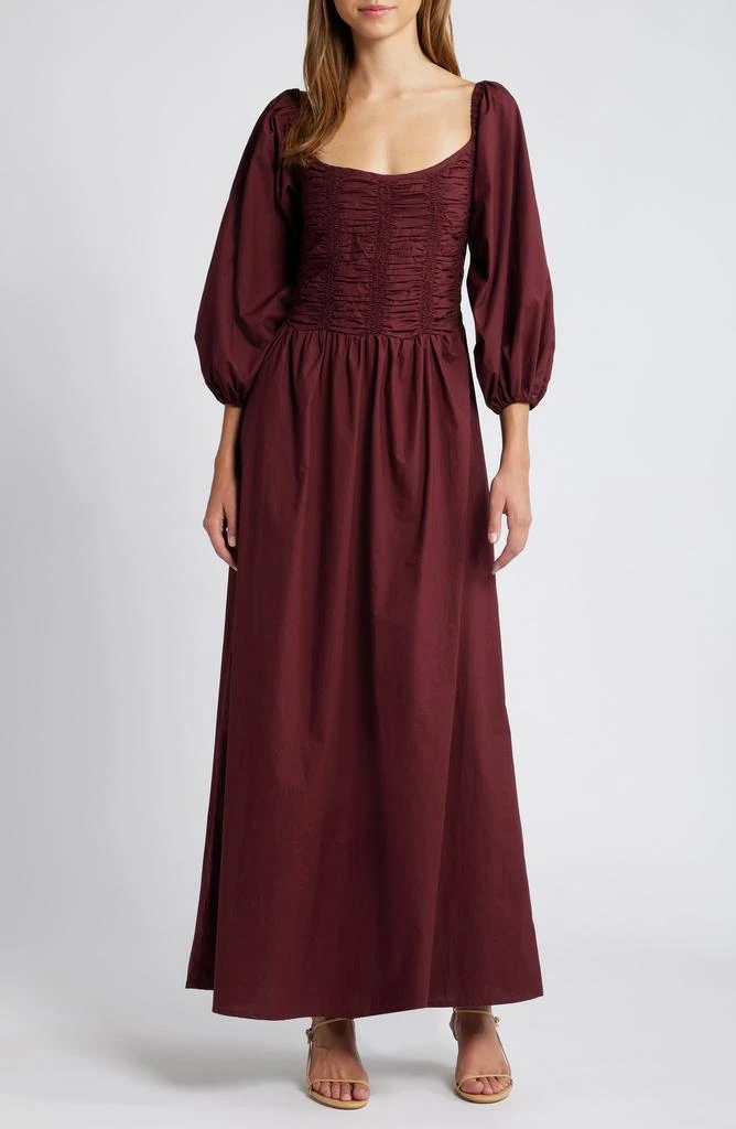 Faithfull the Brand Alma Balloon Sleeve Maxi Dress 1