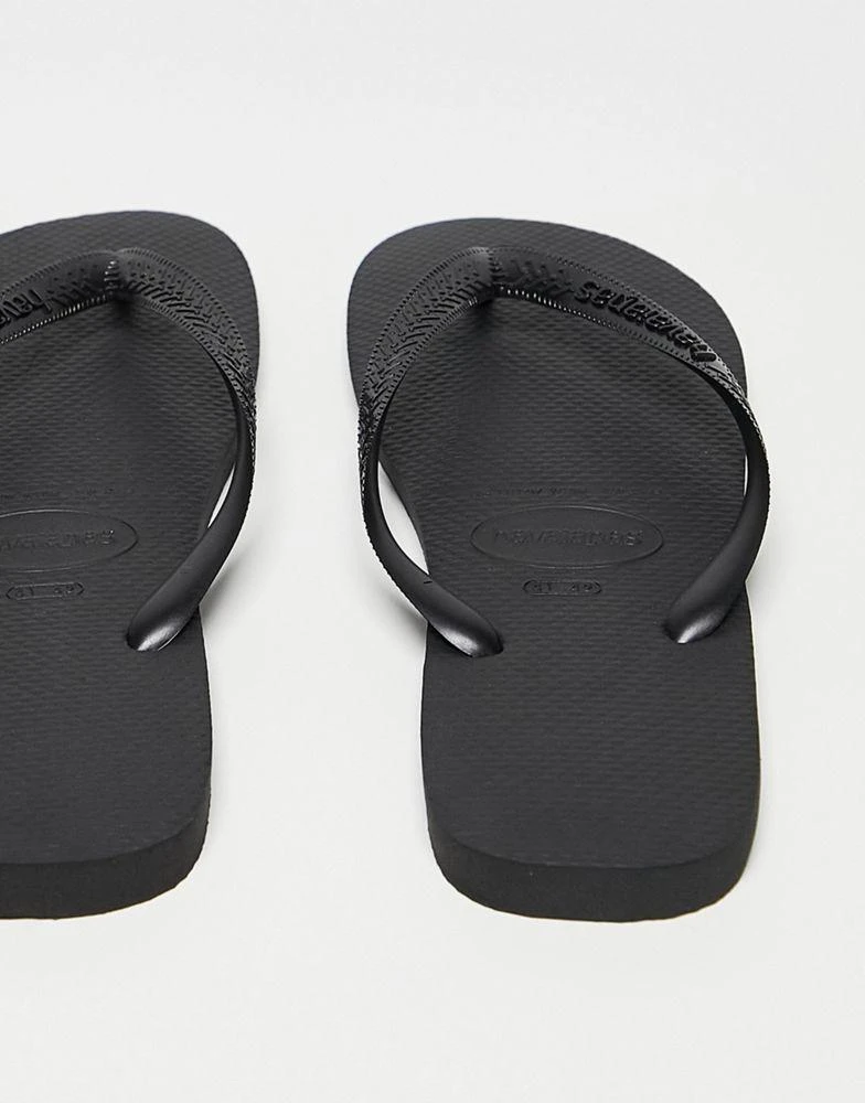 Havaianas Havaianas unisex Classic Top flip flops in black 3
