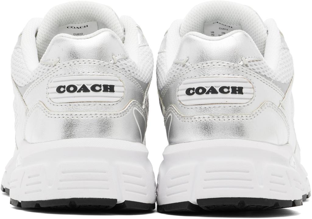 Coach 1941 Silver & White C301 Sneakers - Casual Shoes