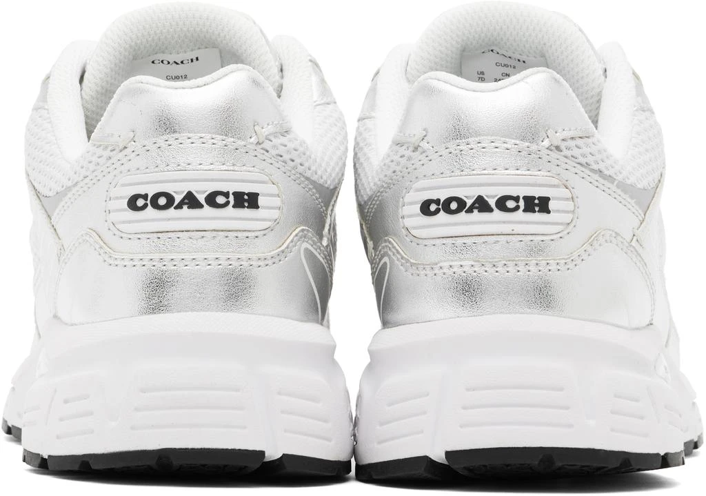 Coach Silver & White C301 Sneakers 2