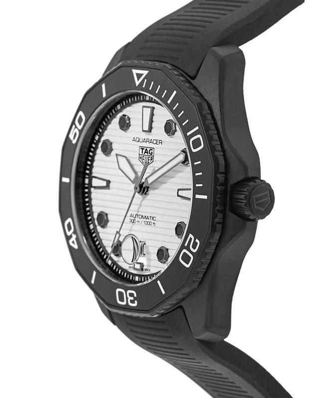TAG Heuer Tag Heuer Aquaracer 300M Automatic White Dial Rubber Strap Men's Watch WBP201D.FT6197 2