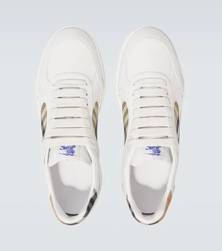 Burberry Burberry Check EKD leather sneakers 4