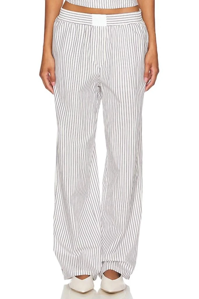 Lioness Cobain Pant In Ivory Stripe 1