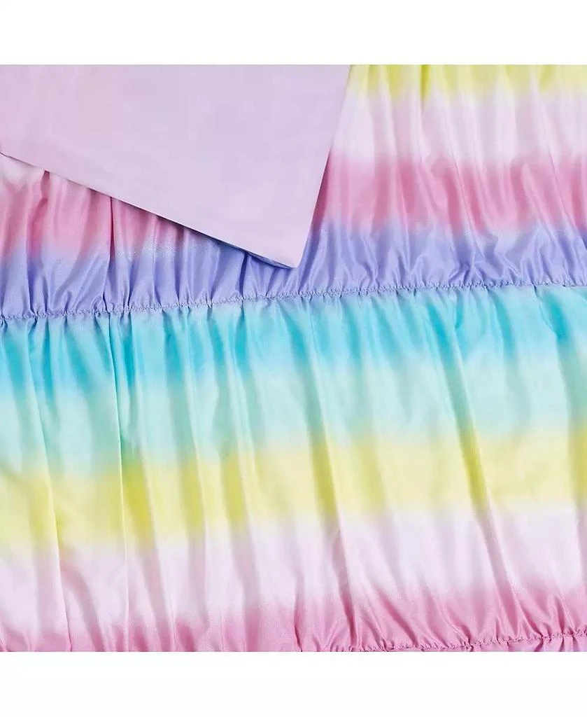 Alex + Bella Rainbow Ruched Pink 5-Piece Microfiber Comforter Set - 3