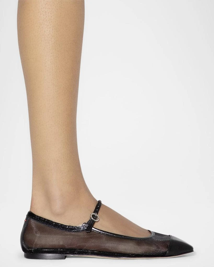 AEYDE Uma Mesh Mary Jane Ballerina Flats 2