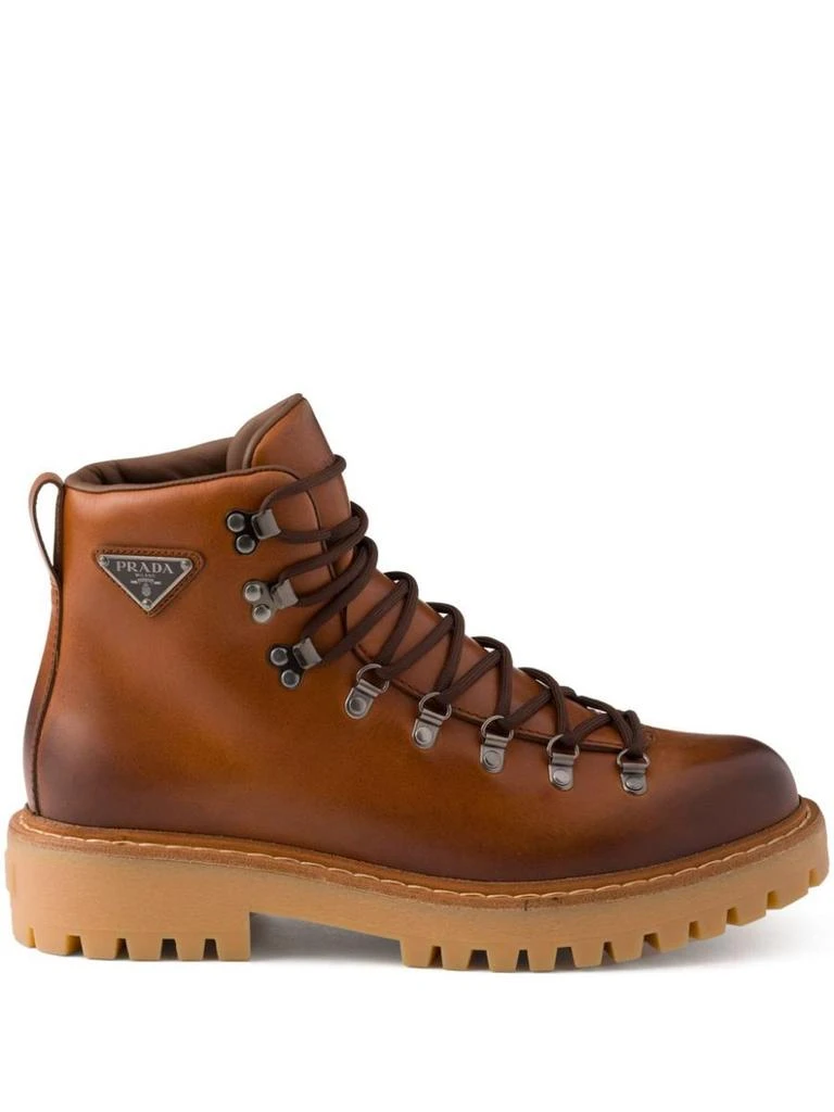 Prada Prada Lace-Up Ankle Boots 1
