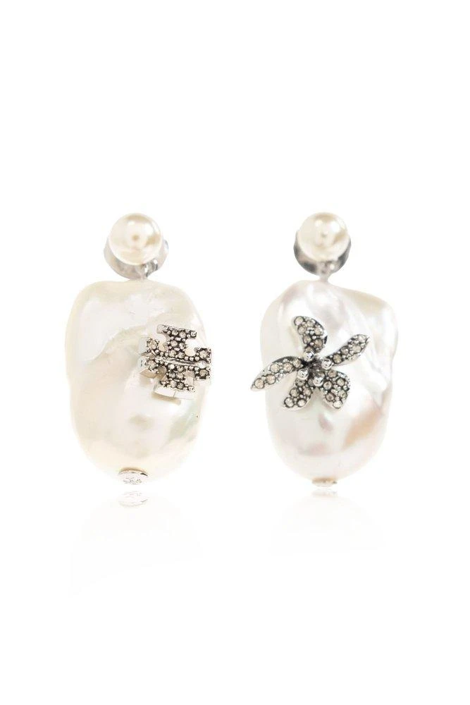 Tory Burch Tory Burch Crystal Pearl Drop Earrings