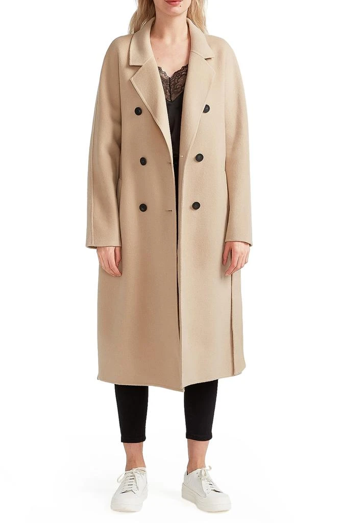 Belle & Bloom Boss Girl Double Breasted Wool Blend Coat 1