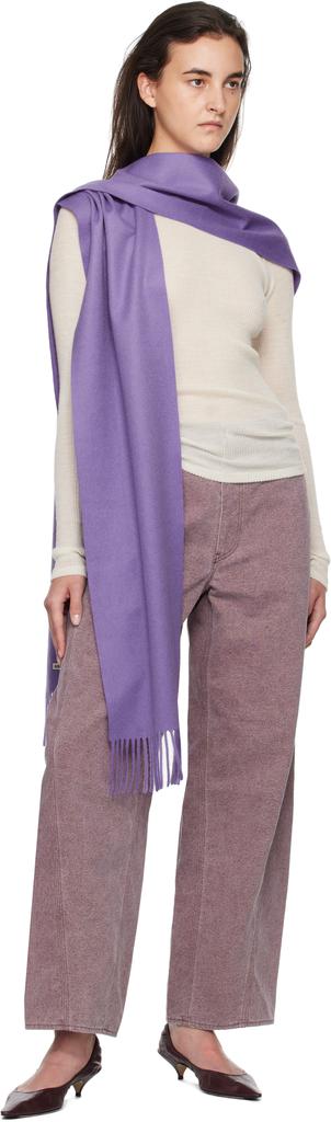 Purple Baby Cashmere Long Stole Scarf – On Sale Now with Up to 60