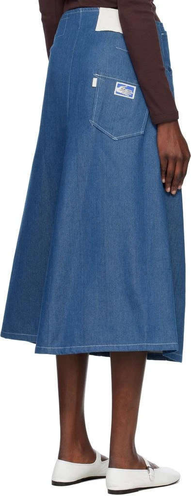 Story mfg. Blue Twisty Denim Midi Skirt 3