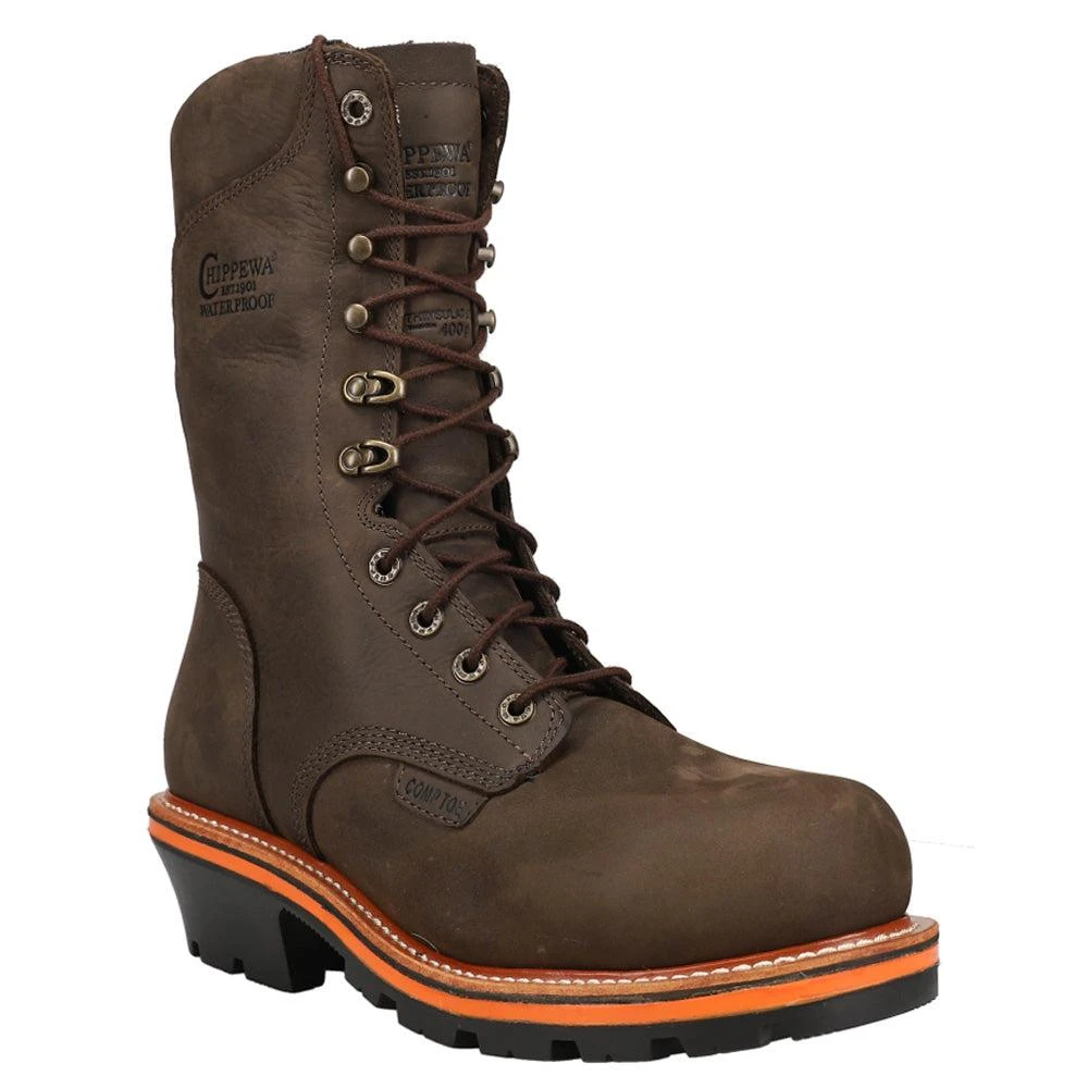 Chippewa Thunderstruck Logger Insulated Nano 10 Inch Composite Toe Work Boots 2