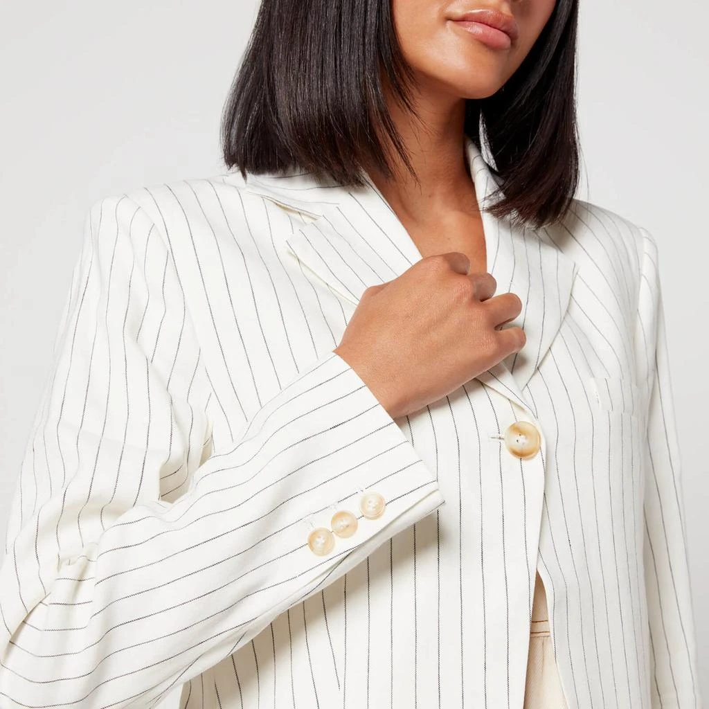 Aligne Aligne Harrison Linen-Blend Pinstripe Blazer 4