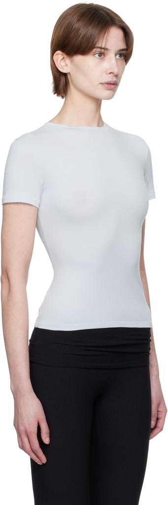 SKIMS Blue Cotton Jersey T-shirt