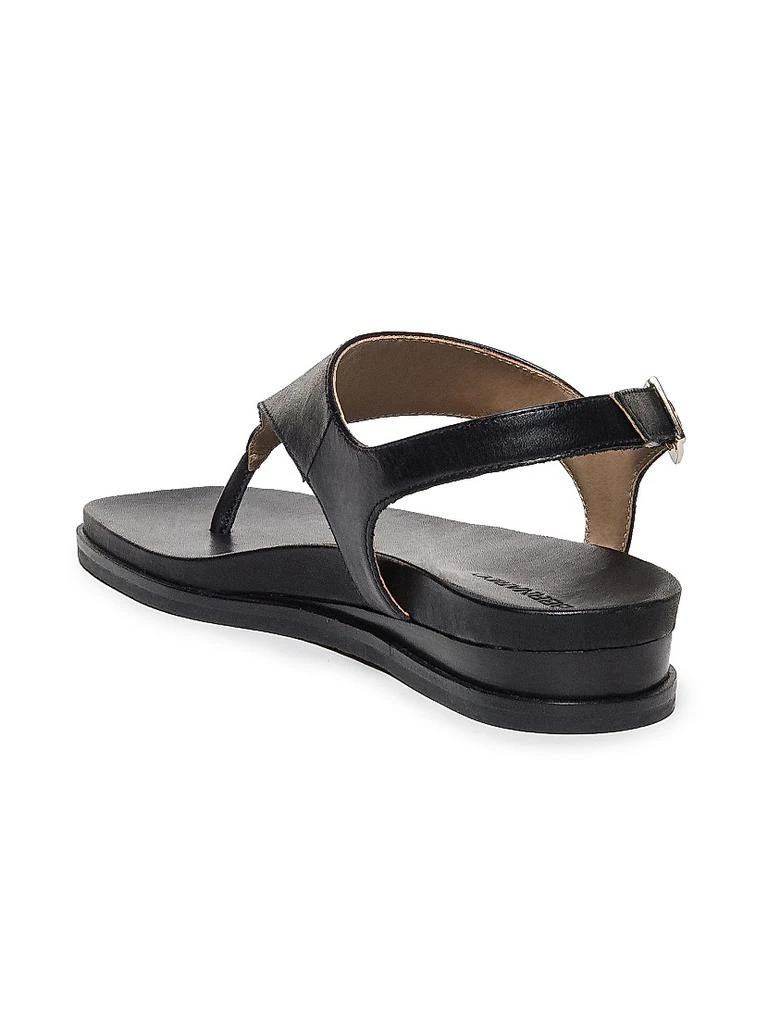 Bernardo Concord Leather Wedge Sandals 6