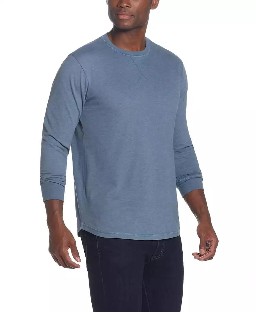 Weatherproof Vintage Men's Long Sleeved Brushed Jersey Crew Neck T-shirt 1