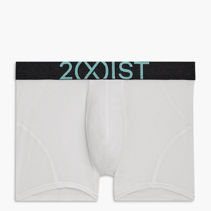 2(x)ist Lightning | Low-Rise Trunk Bright White W/Aqua Haze