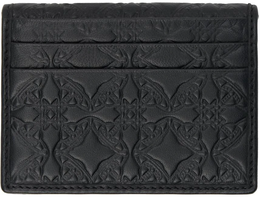 Vivienne Westwood Black Embossed Card Holder 2