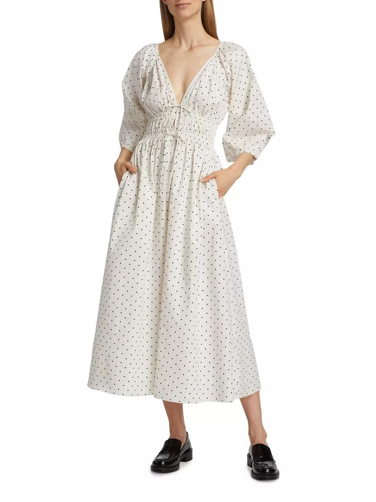 Wayf Veronica Polka Dot Cotton Maxi Dress 2