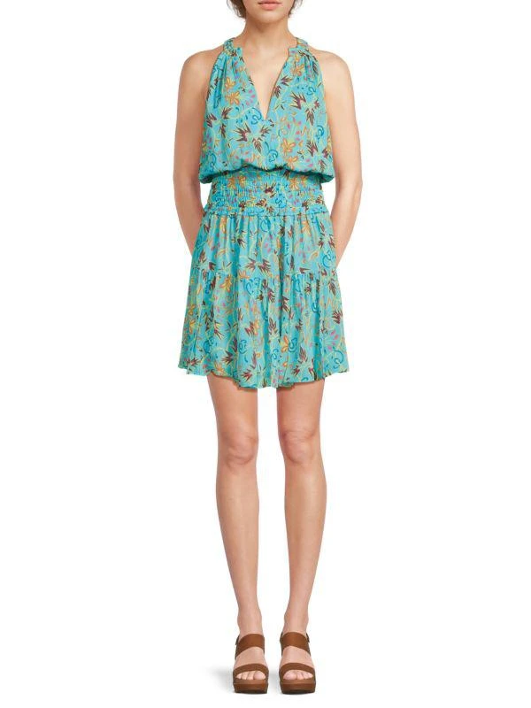 A.L.C. Courtney Print Silk Minidress 1