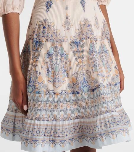 Zimmermann Paisley pleated minidress 5