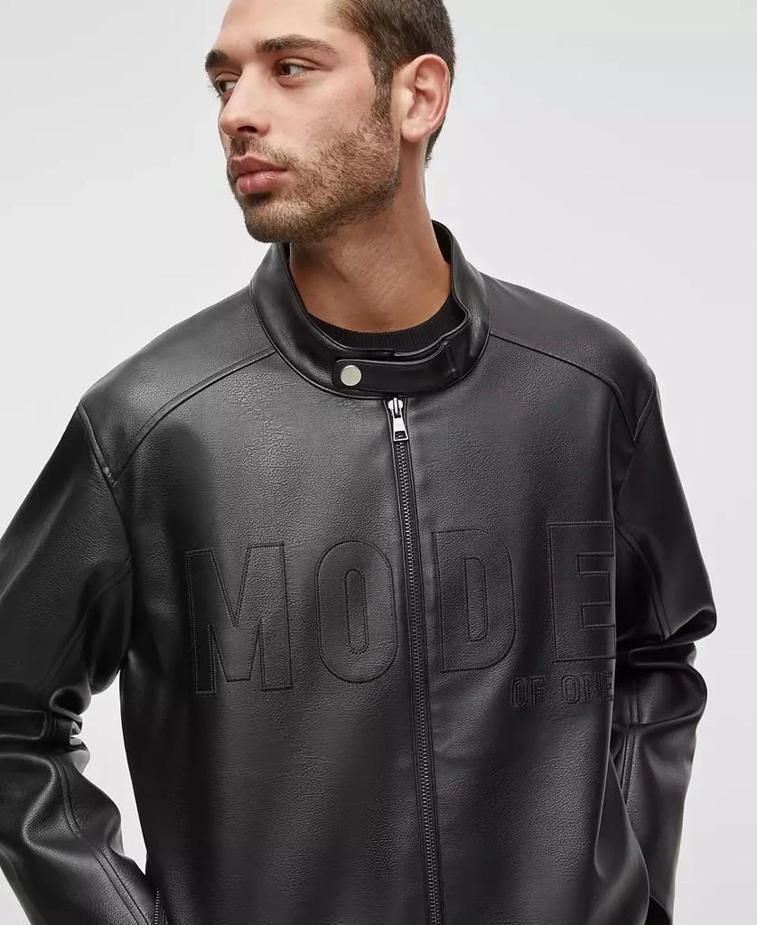Mode of One Men's Faux-Leather Moto Jacket, Exclusively at Macy's 2