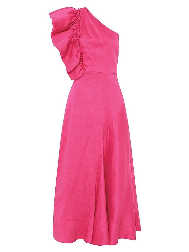 Sculptura Bonjour Asymmetric Linen-Blend Midi-Dress  On Sale Now with Up  to 71% Off | Discover Exclusive Deals & Savings at BeyondStyle  Authentic  Aje women's apparel|women's|linen|dresses|midi-length|one-shoulder|0|contemporary|a-line|solid|Women's  ...