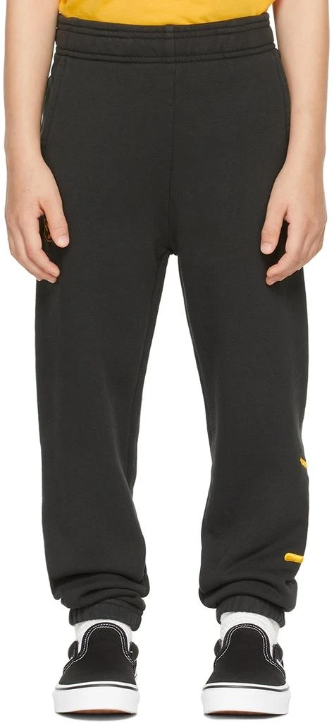 Drew House SSENSE Exclusive Kids Black Painted Mascot Lounge Pants 1