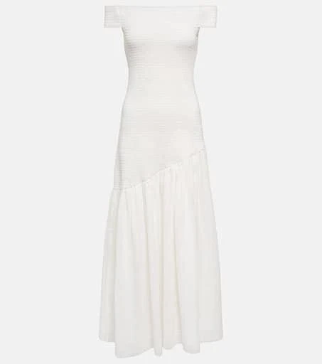 Gabriela Hearst Veloso linen and silk maxi dress 1