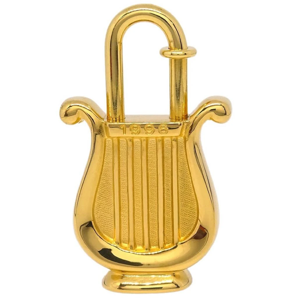 Hermes Harp Cadena Padlock 1996 Limited Metal Design _Plated Charms And Keychains Accessory (Pre-Owned) 2