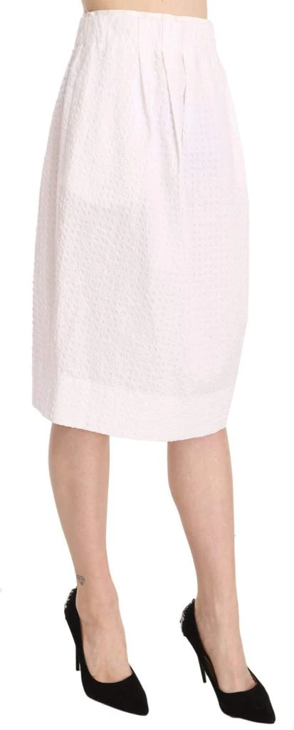 L'AUTRE CHOSE L'Autre Chose  Jacquard Plain Weave Stretch Midi Skirt 4