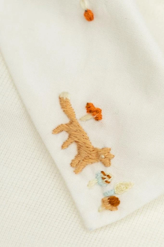 Bonpoint Bonpoint Septembre Embroidered Collar Bodysuit 3