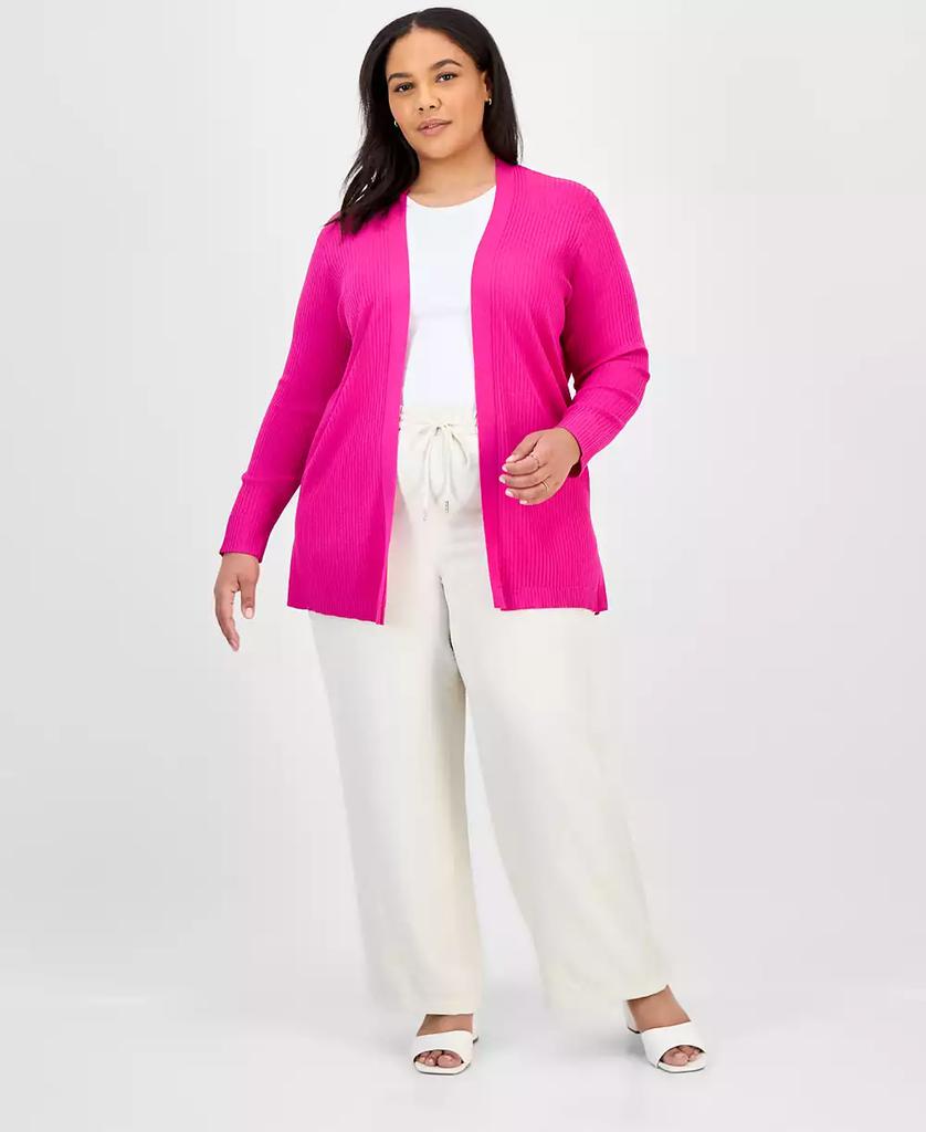 JONES NEW YORK Plus Size Sutton Open-Front Cardigan