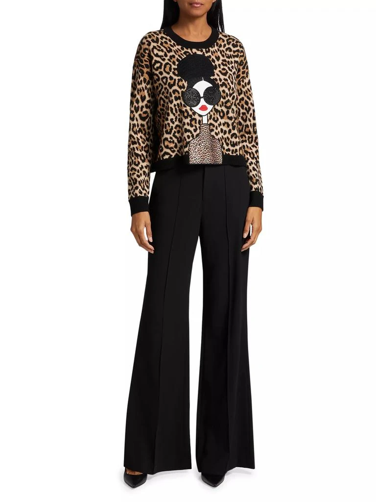 Alice + Olivia Gleeson Stace Face Sweater 2