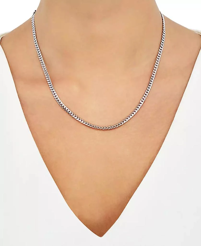 Giani Bernini Cuban Link Chain 18" Necklace (2-3/4mm) in Sterling Silver 2