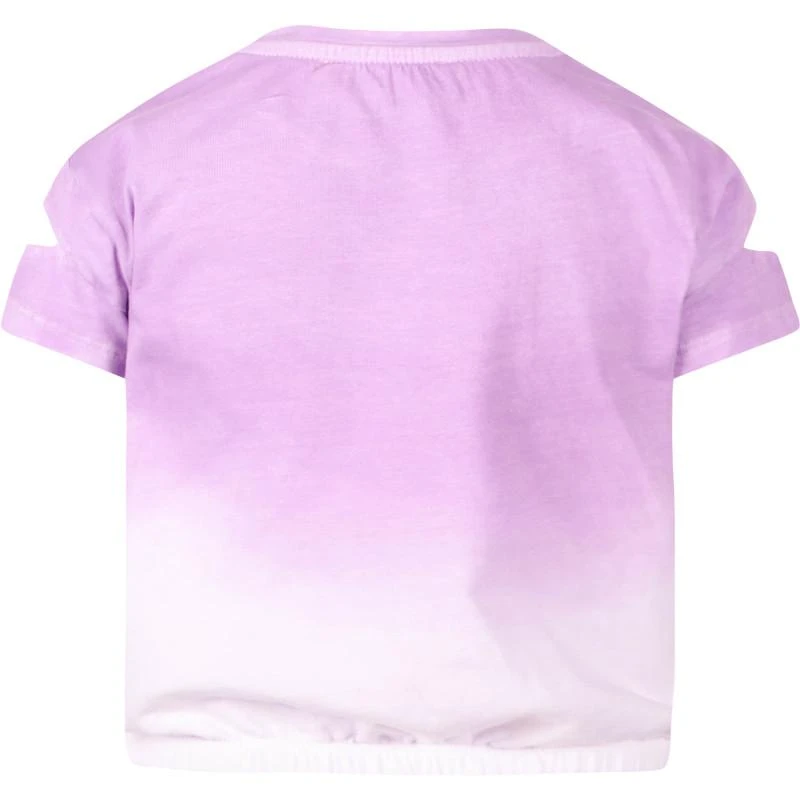 BYBLOS Logo sequin detailing top in lilac and white 2