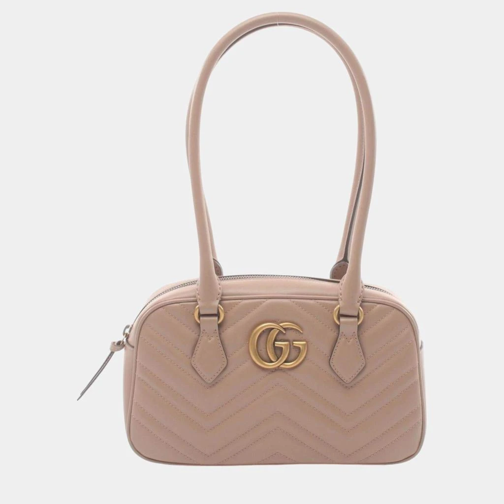 Gucci Gucci Pink Leather GG Marmont Small Bag 1