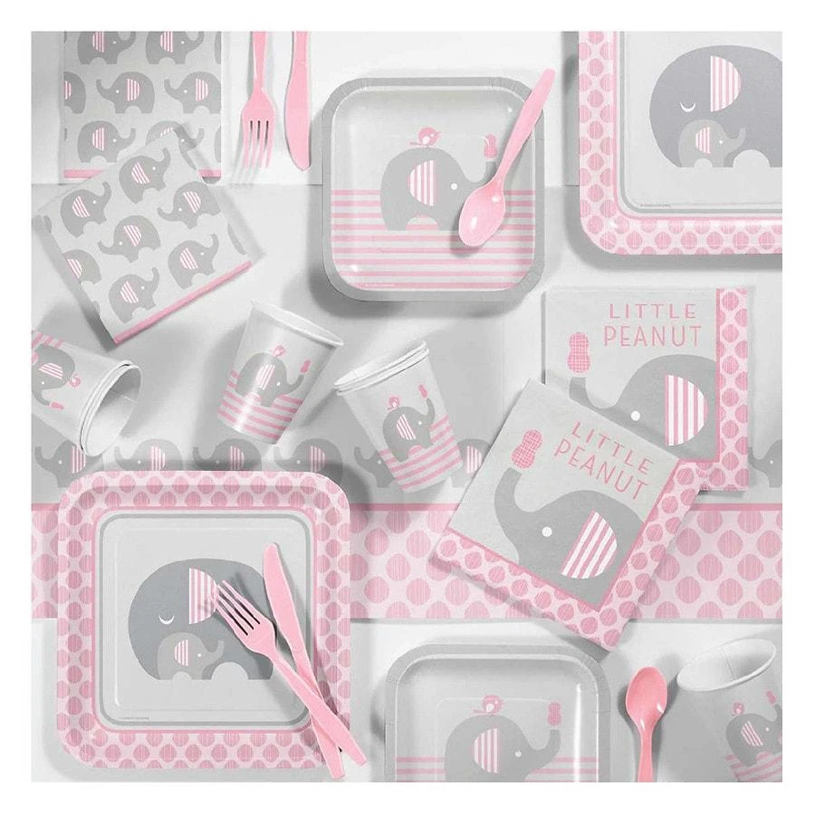 Creative Converting Girl Elephant Baby Shower Kit 1