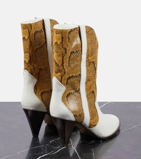 Isabel Marant Witney snake-effect leather ankle boots 3