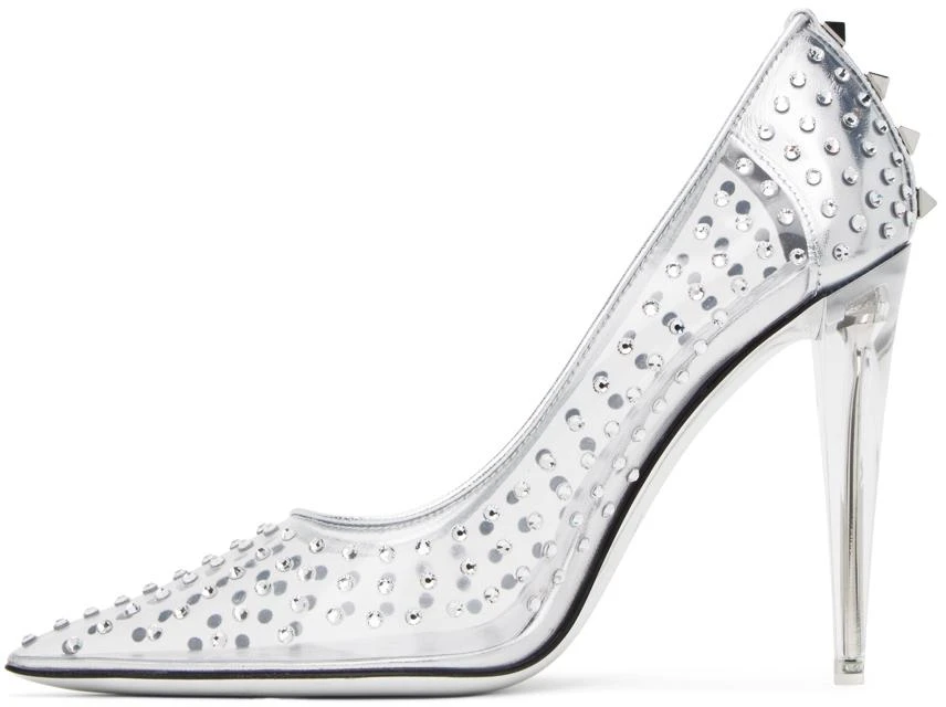Valentino Silver Rockstud Heels 3