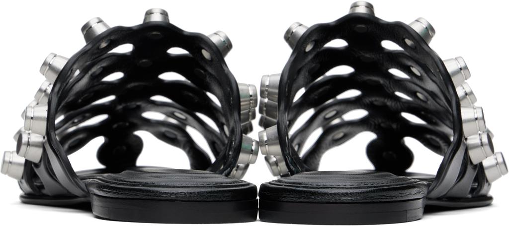 Alexander Wang Black Rexa Cage Slide Sandals