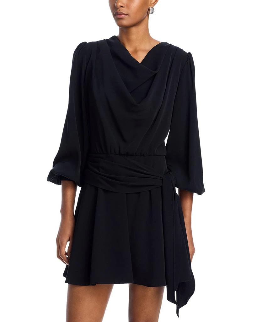 Black Halo Russel Draped Dress 1