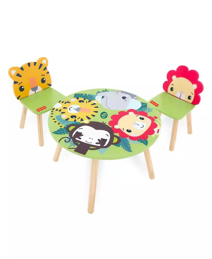 Dream On Me Fisher Price Animal Kingdom Table 
Chair in Jungle Print