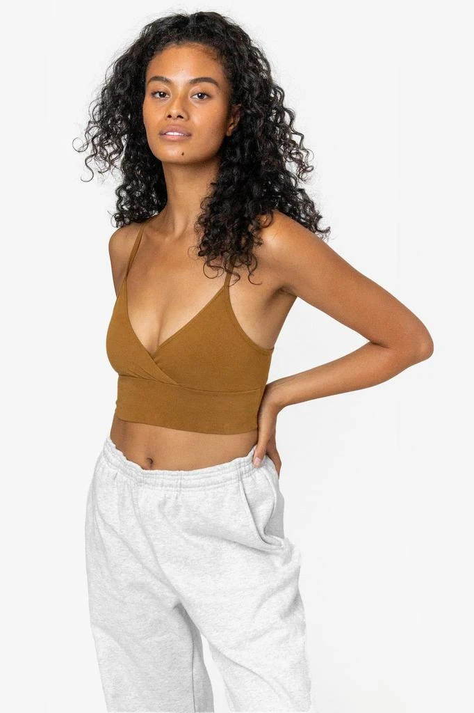 Los Angeles Apparel 83076GD - Crossover Wrap Crop Top 6