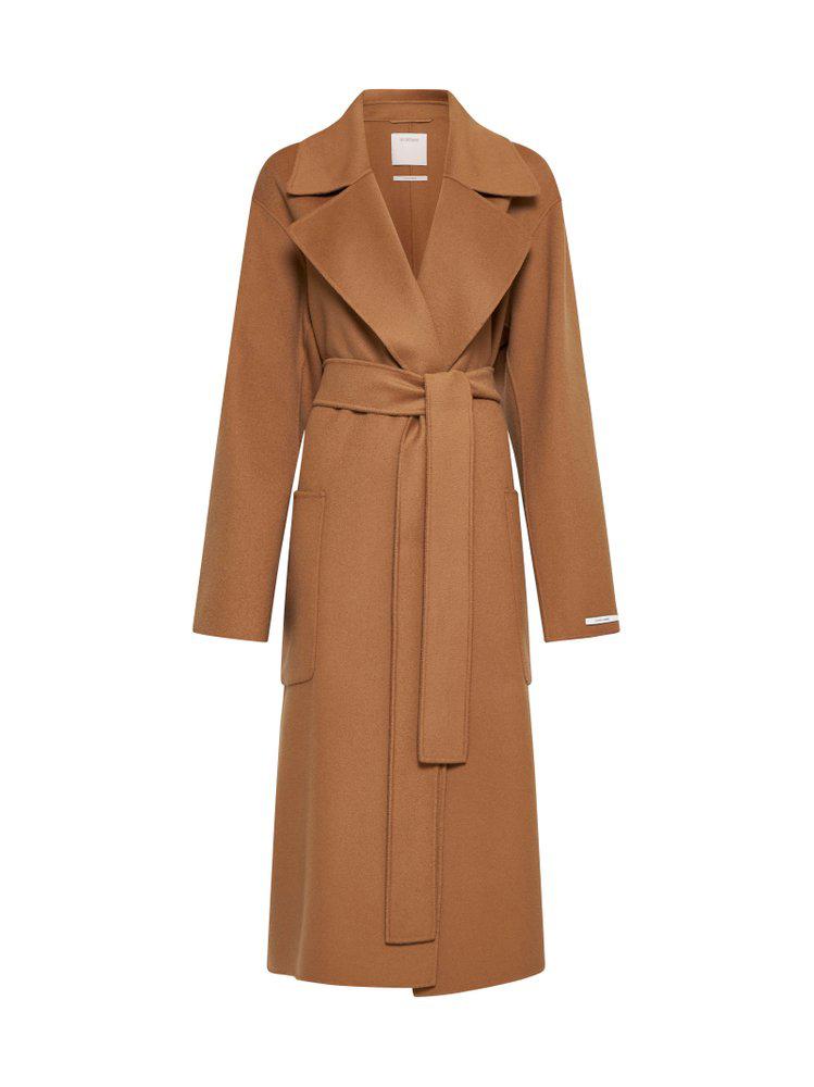 Max Mara Sportmax Belted Long-Sleeved Coat