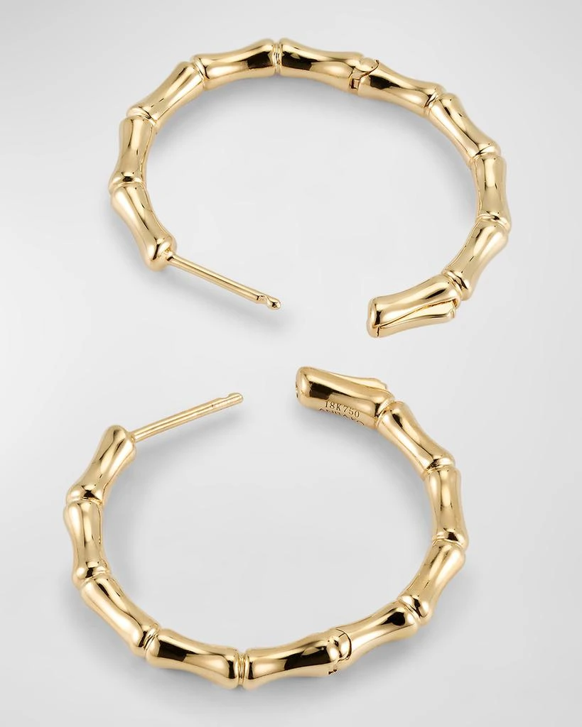 Anita Ko 18K Yellow Gold Bamboo Hoop Earrings 4