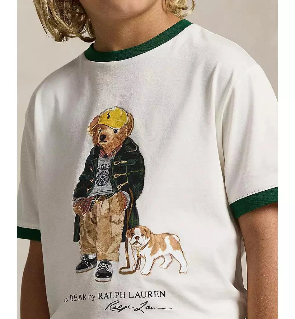 Ralph Lauren Big Boys Polo Bear Cotton Ringer T-Shirt 4