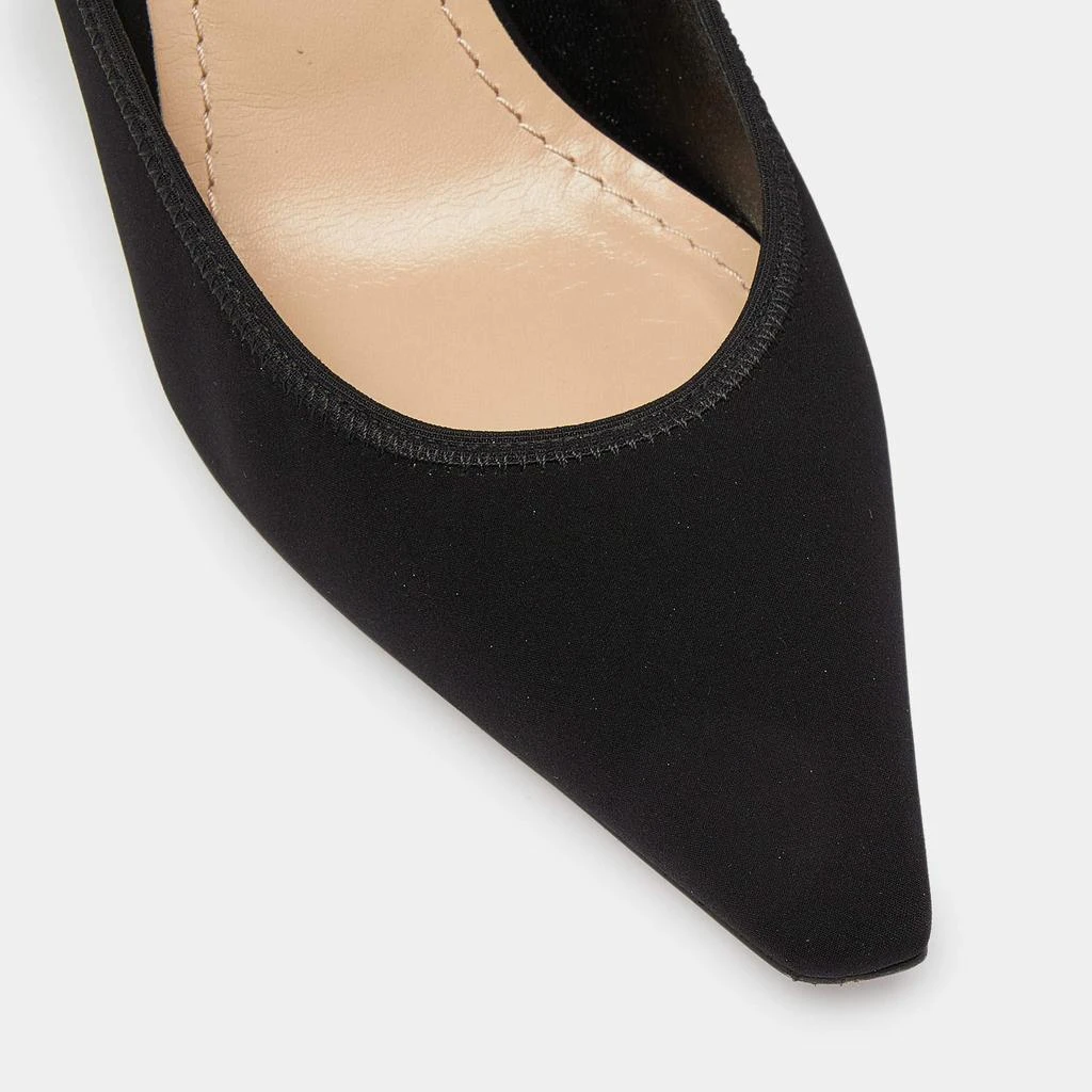 Dior Dior Black Neoprene Lucite Etoile Ankle Wrap Wedge Pumps Size 38 7