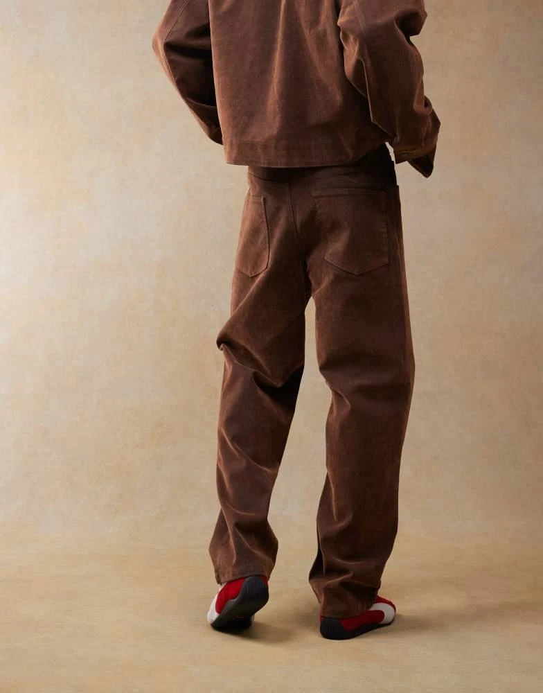 ASOS ASOS DESIGN co-ord baggy jeans in tan 2